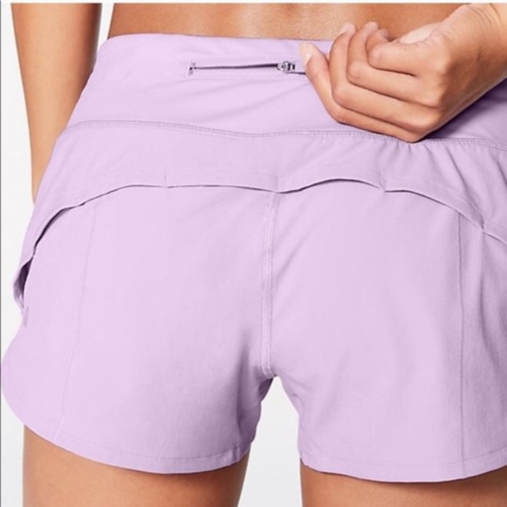 Lululemon Lilac Speed Shorts Size 4
